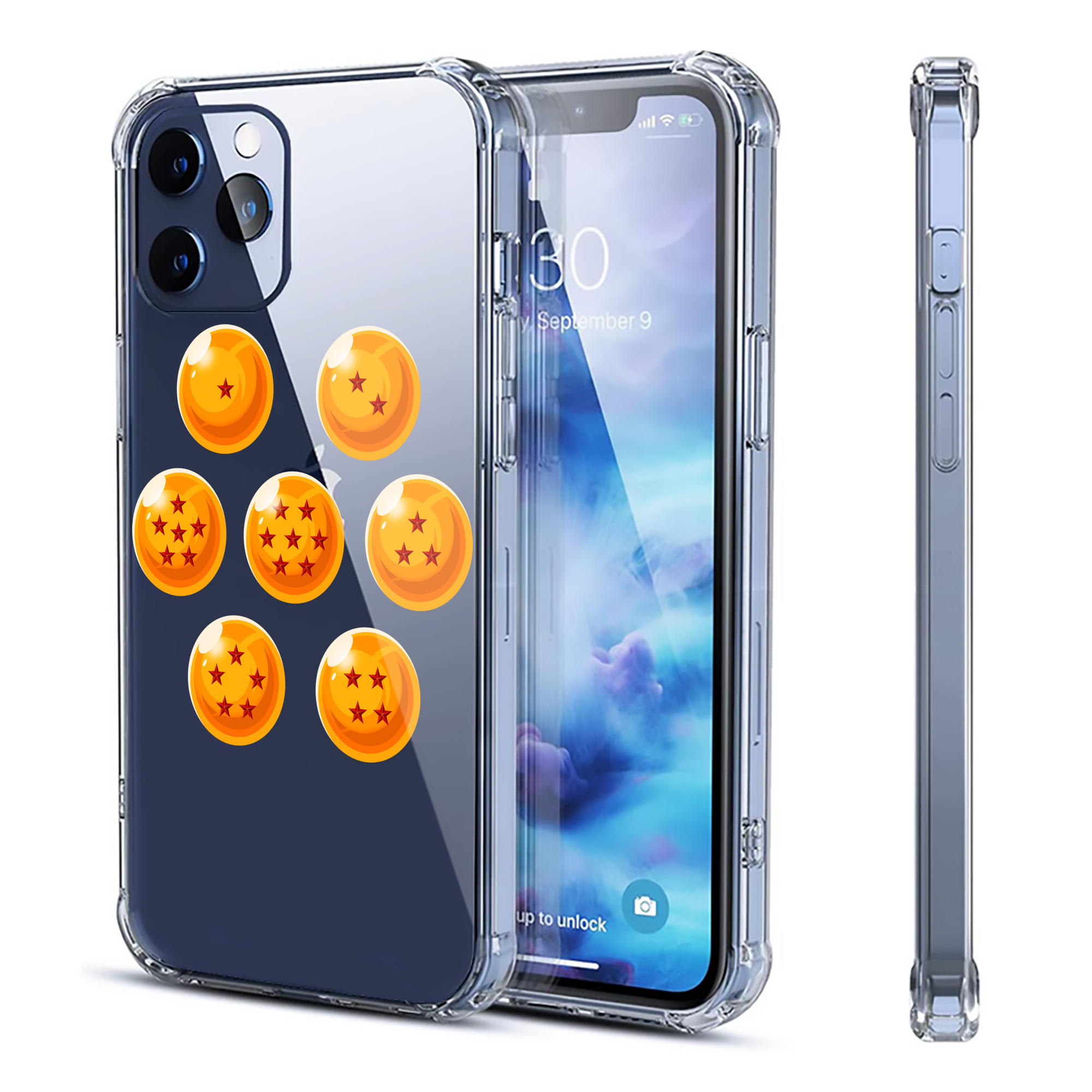 （画像用） ドラゴンボール DRAGON BALL 【iPhone 12シリーズ対応】透明スマホケース（クリアソフトケース）